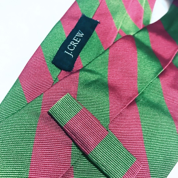 J. Crew Other - 🎀 Pink & Green Striped Tie | J. Crew👔